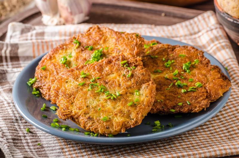 Wegetariańskie placki ziemniaczane