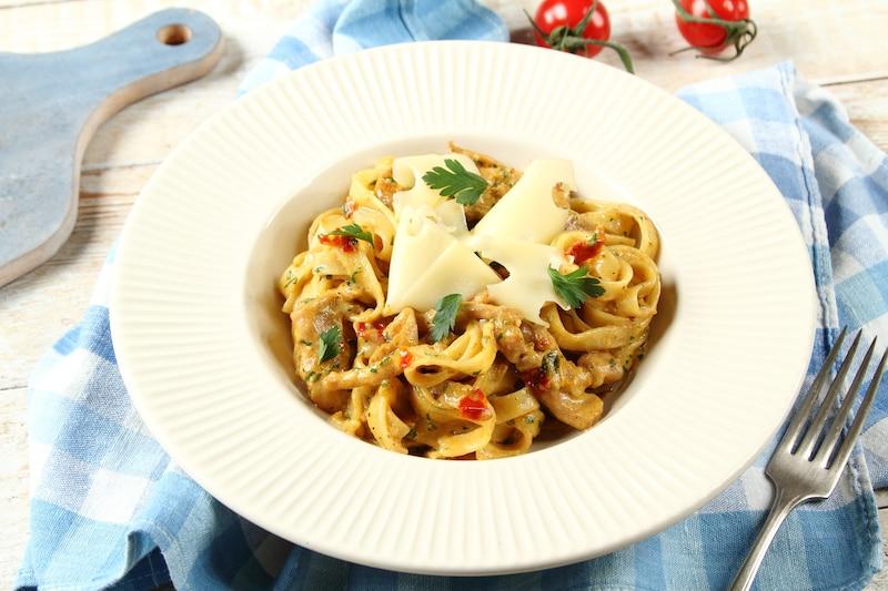Tagliatelle z kurkami
