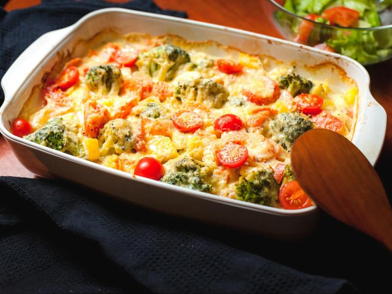 Wegetariańska zapiekanka ziemniaczana