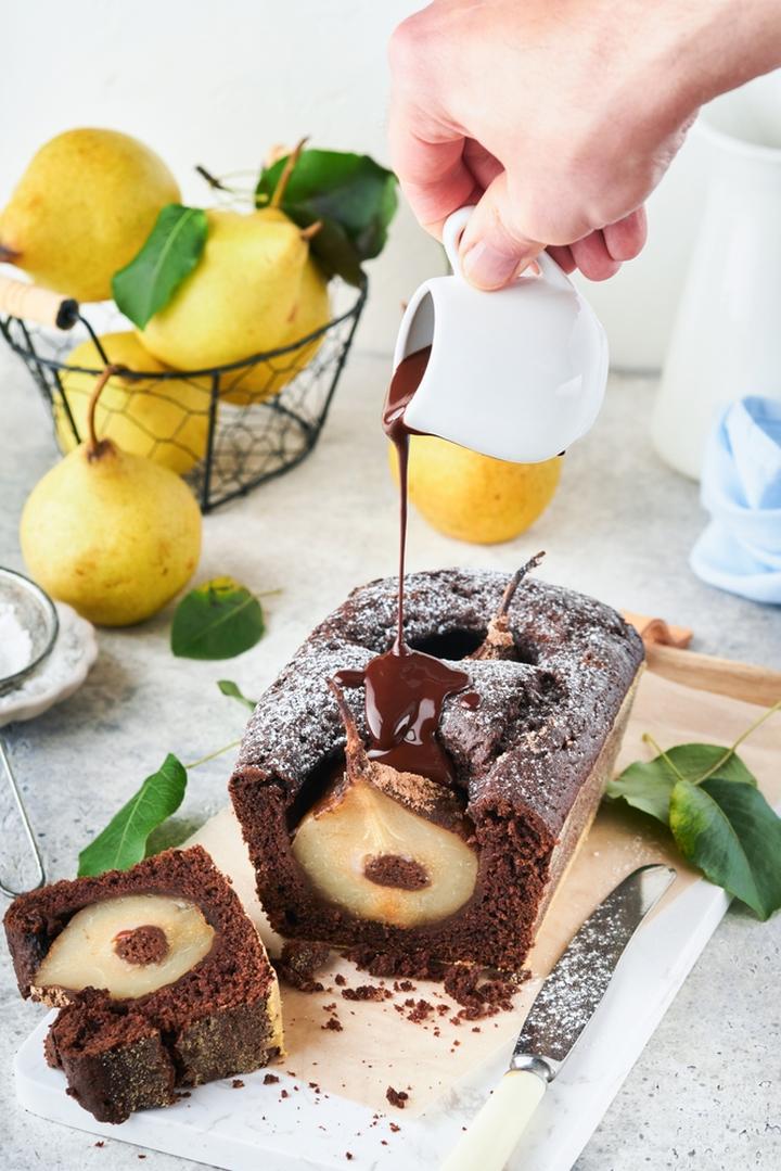 Połączenie czekolady i gruszek