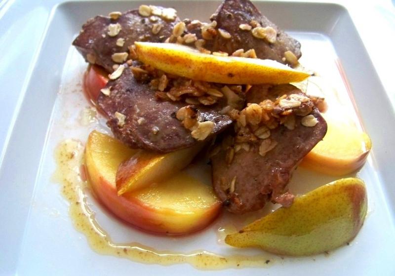 Wątróbka z gruszką