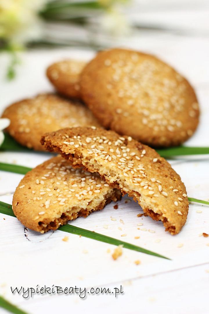 Ciastka z sezamem i słonecznikiem