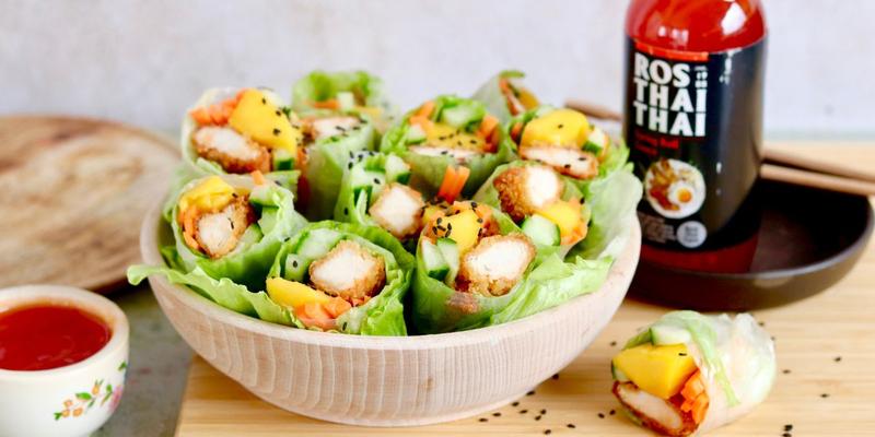 Spring rolls z łososiem